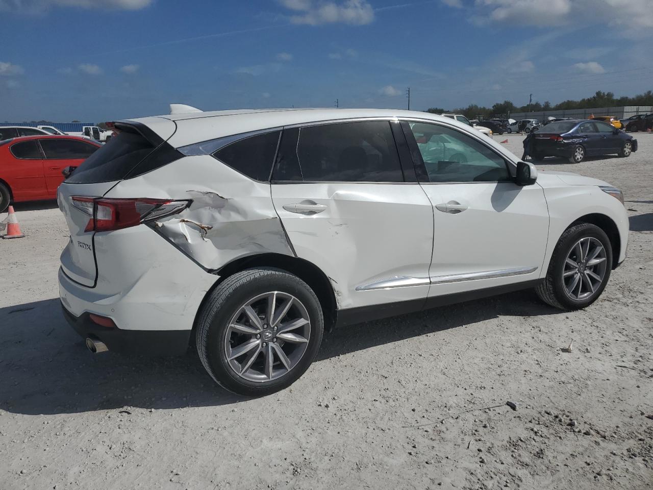 2021 Acura RDX VIN 5J8TC1H50ML005005 Copart auction photo, side / rear end damage thumbnail 3