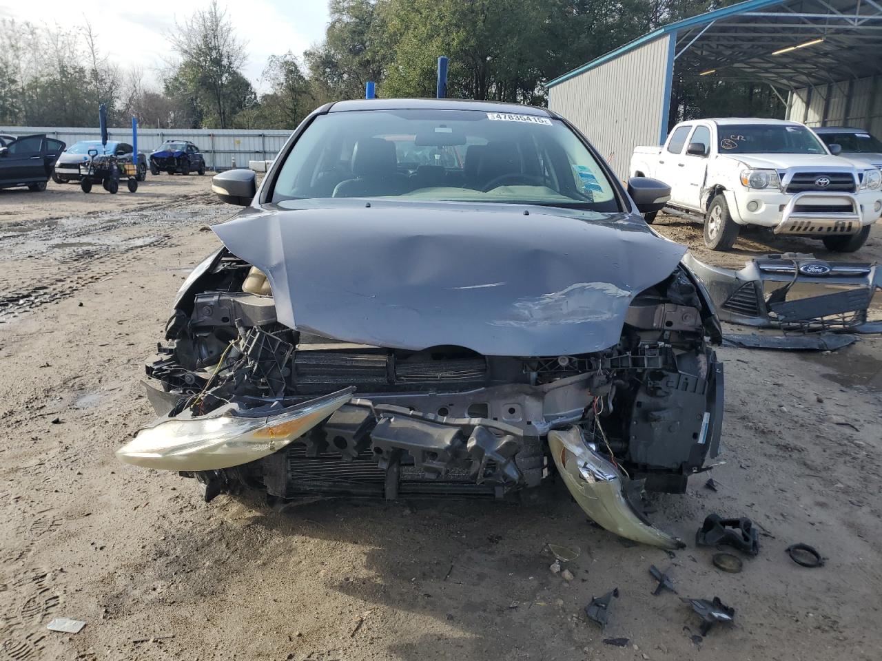 2013 Ford Focus VIN 1FADP3K28DL181419 Copart auction photo, front end damage thumbnail 5