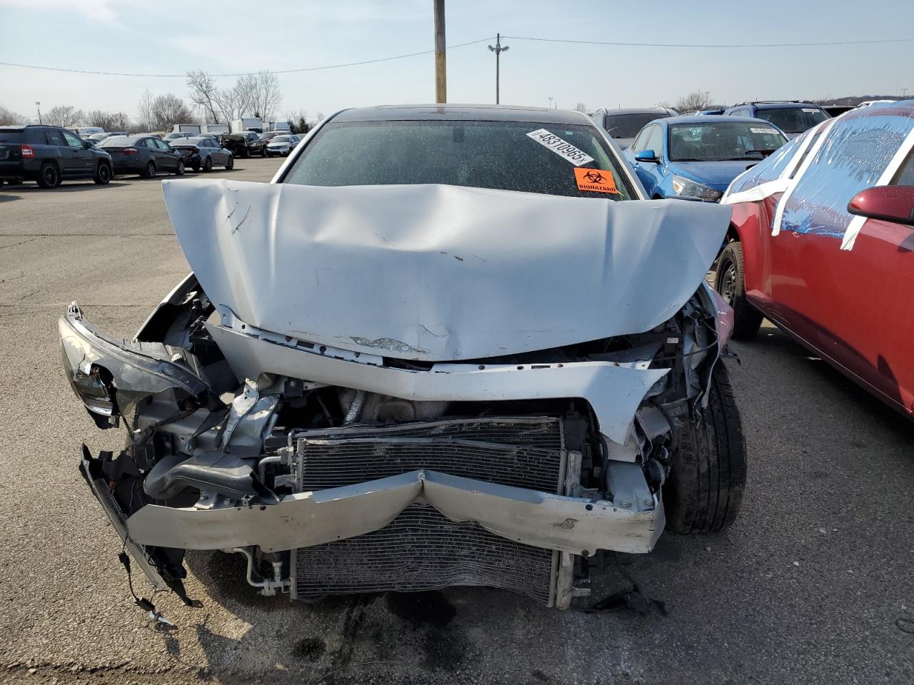 2013 Chevrolet Malibu VIN 1G11C5SA1DF196993 Copart auction photo, front end / side damage thumbnail 5