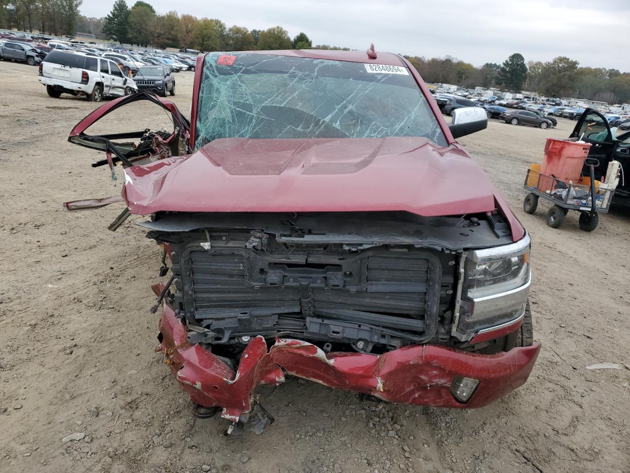 2018 Chevrolet Silverado VIN 3GCUKTEJ1JG444208 Copart auction photo, all over damage thumbnail 5