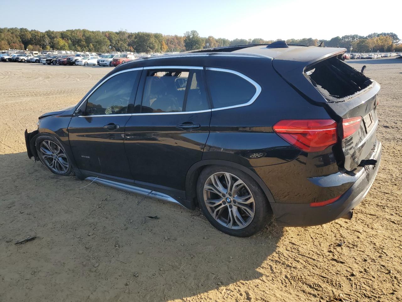 2017 BMW X1 VIN WBXHT3Z3XH4A57454 Copart auction photo, burn / burn - interior damage thumbnail 2