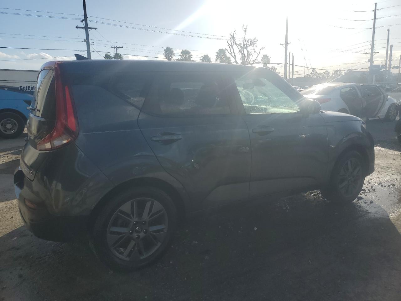 2021 KIA Soul VIN KNDJ23AU6M7796333 Copart auction photo, side damage thumbnail 3
