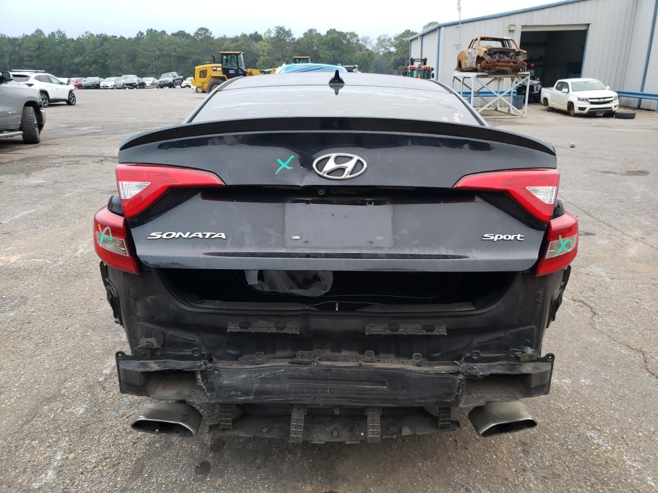 2015 Hyundai Sonata VIN 5NPE34AF4FH081846 Copart auction photo, rear end damage thumbnail 6