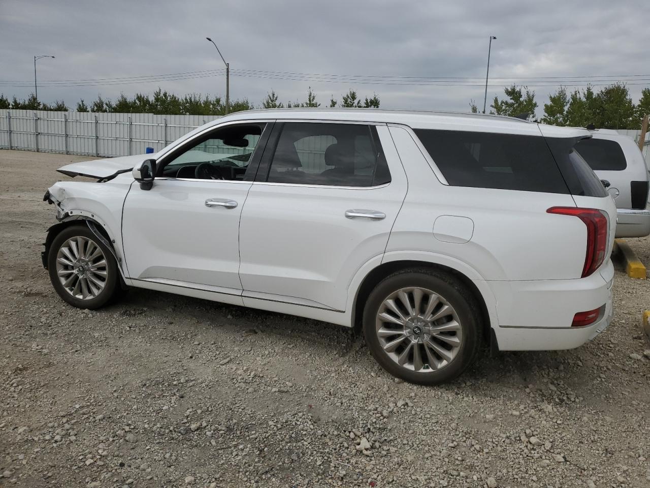 2020 Hyundai Palisade VIN KM8R5DHE5LU058128 Copart auction photo, front end / undercarriage damage thumbnail 2