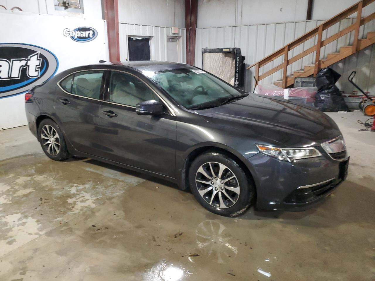 2015 Acura TLX VIN 19UUB1F33FA025708 Copart auction photo, side damage thumbnail 4