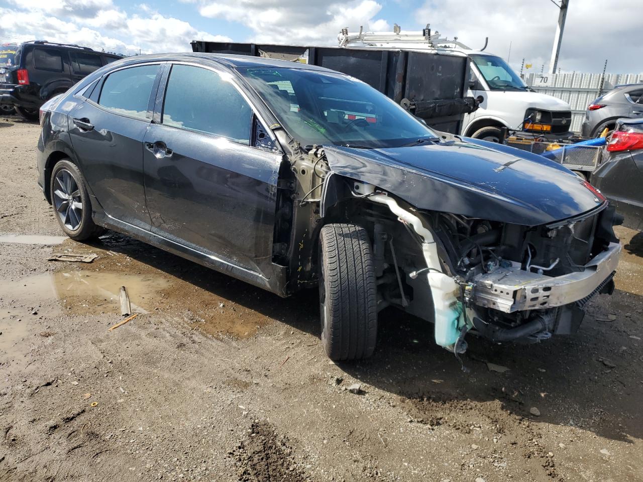 2021 Honda Civic VIN SHHFK7H61MU405926 Copart auction photo, front end / undercarriage damage thumbnail 4