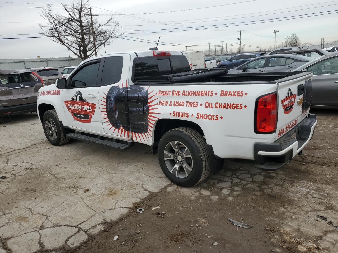 2016 Chevrolet Colorado VIN 1GCHTDE30G1200465 Copart auction photo, side / rear end damage thumbnail 2