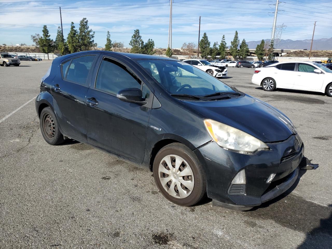 2013 Toyota Prius VIN JTDKDTB36D1538689 Copart auction photo, front end / side damage thumbnail 4
