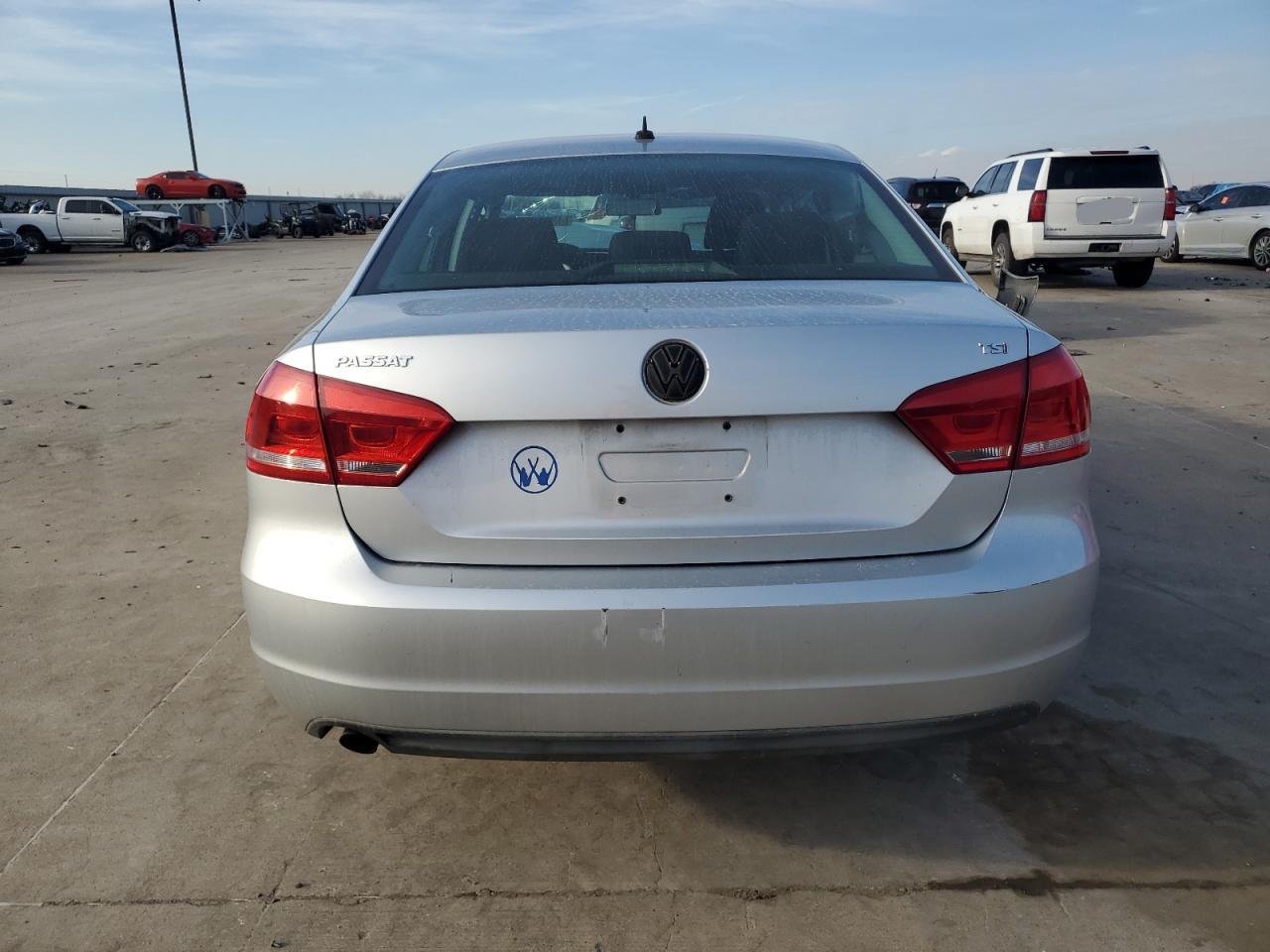 2014 Volkswagen Passat VIN 1VWAS7A38EC110555 Copart auction photo, front end / rear end damage thumbnail 6