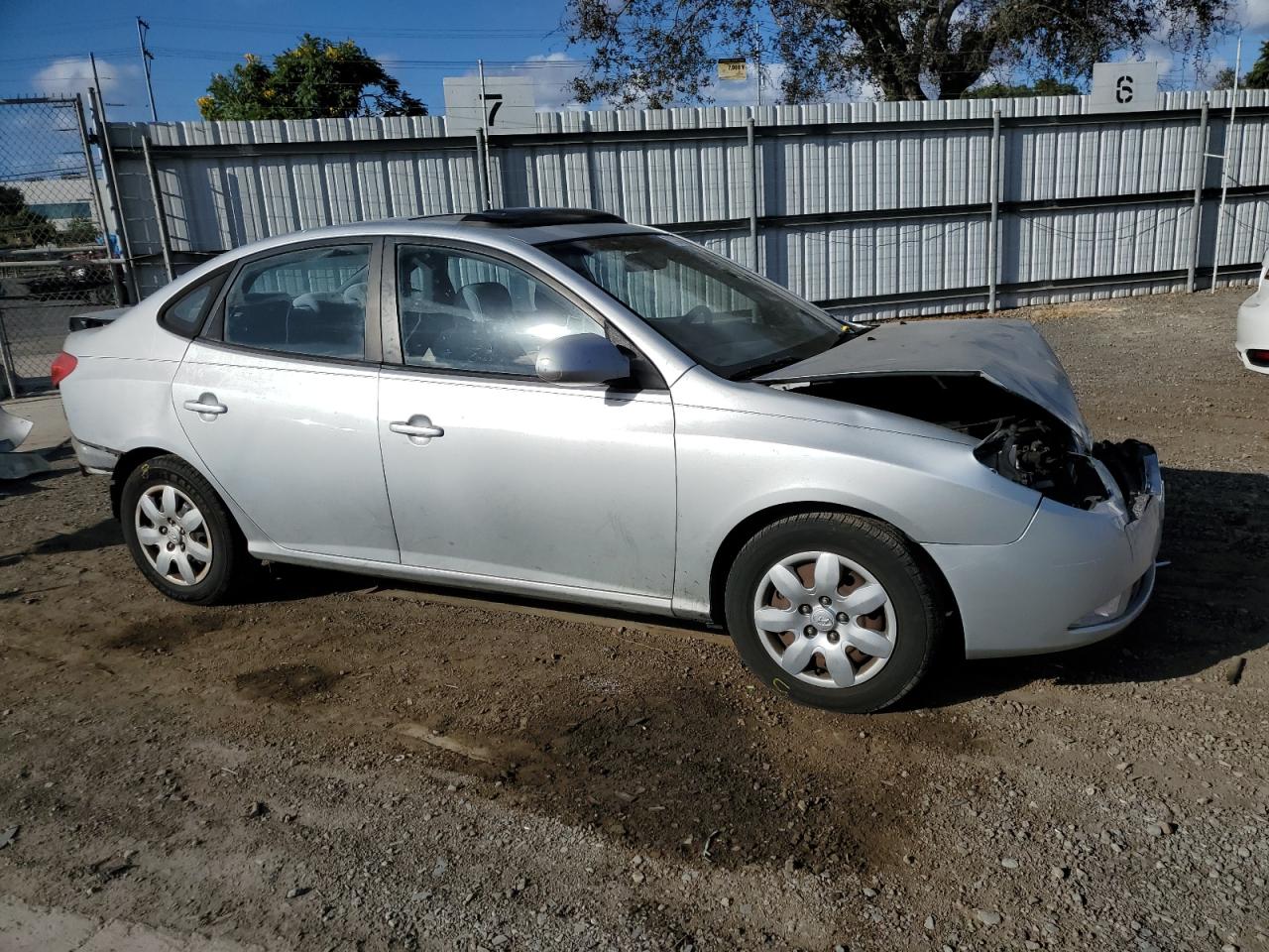 2008 Hyundai Elantra VIN KMHDU46D98U553446 Copart auction photo, front end / rear end damage thumbnail 4