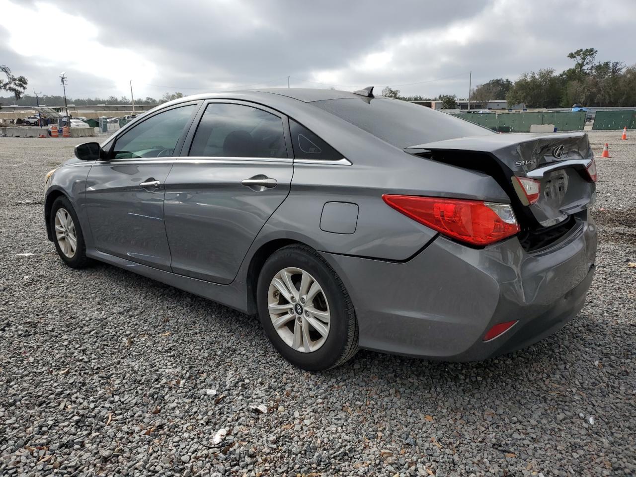 2014 Hyundai Sonata VIN 5NPEB4AC0EH886038 Copart auction photo, rear end damage thumbnail 2