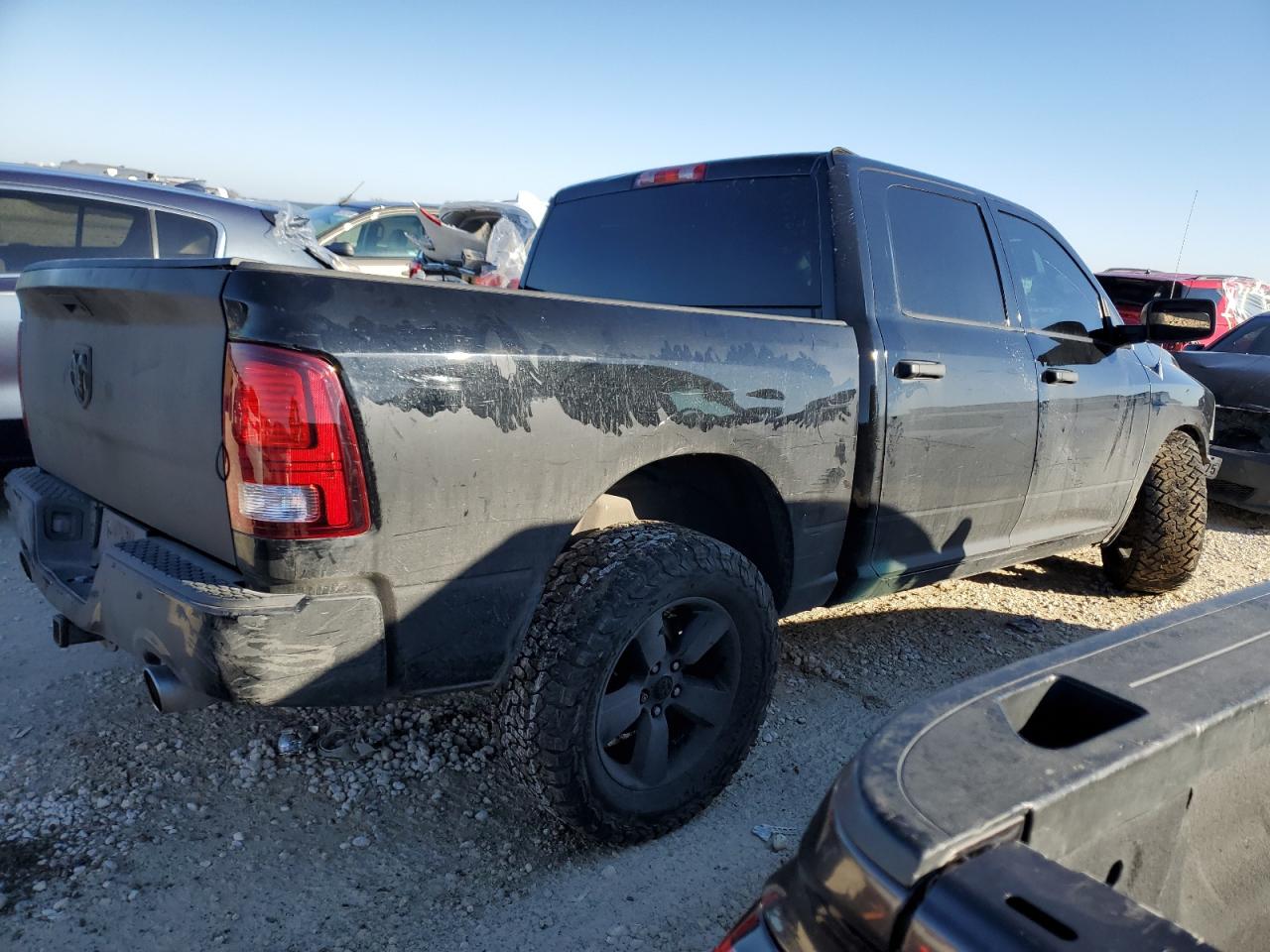 2014 RAM 1500 VIN 1C6RR6KT6ES113039 Copart auction photo, front end damage thumbnail 3