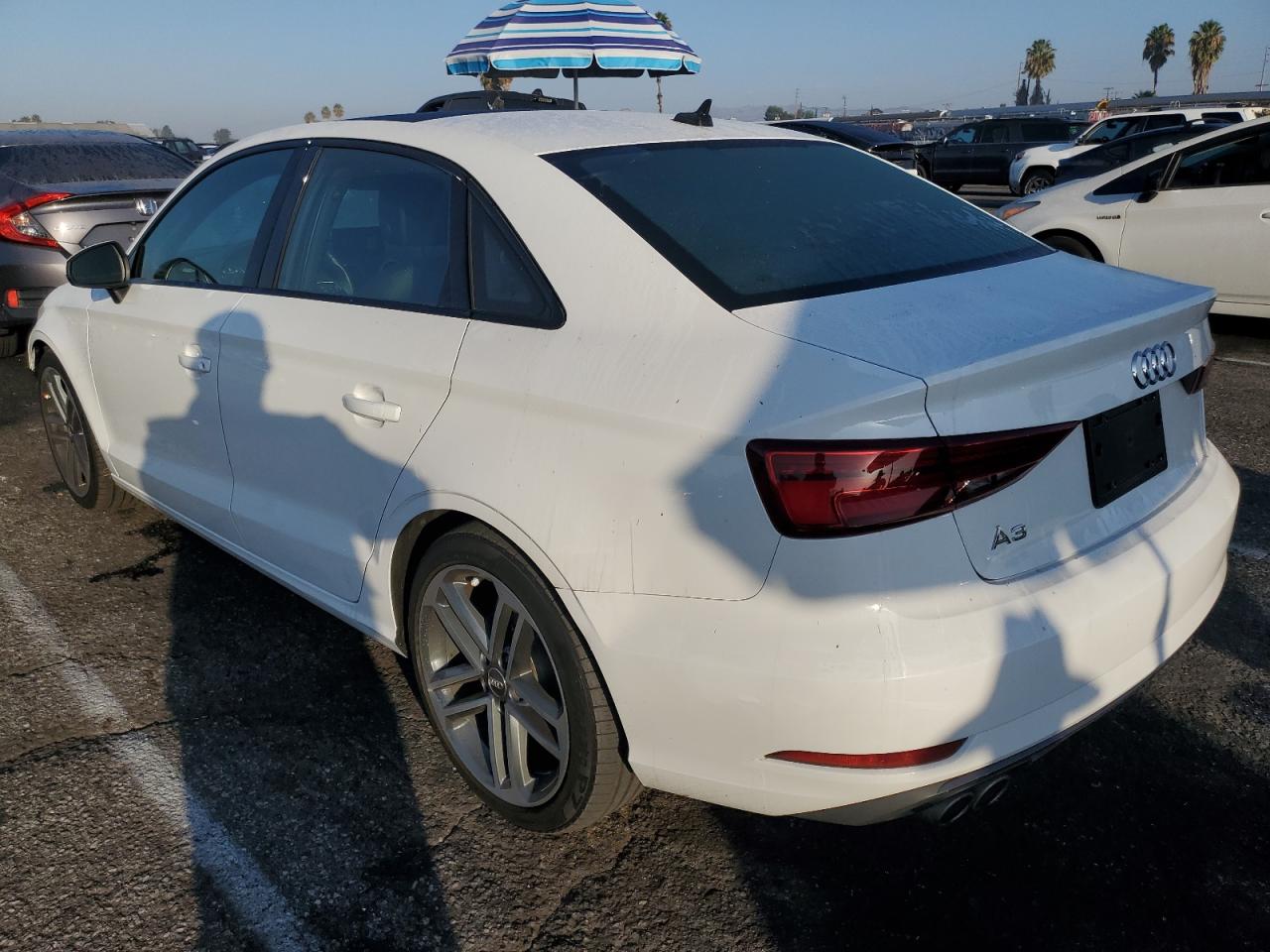 2019 Audi A3 VIN WAUAUGFF0KA107685 Copart auction photo, front end / minor dent/scratches damage thumbnail 2