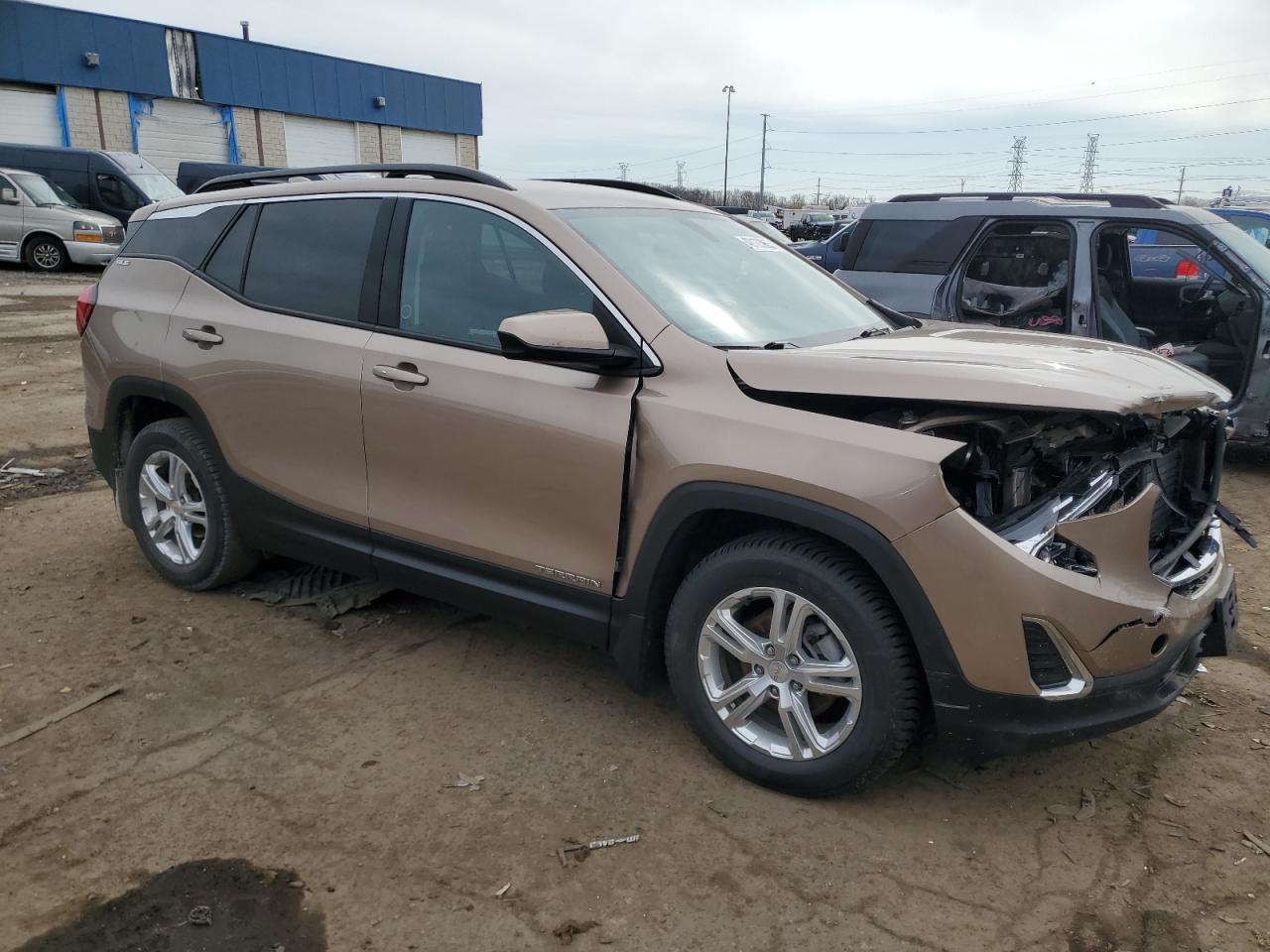 2018 GMC Terrain VIN 3GKALNEU8JL268663 Copart auction photo, front end damage thumbnail 4