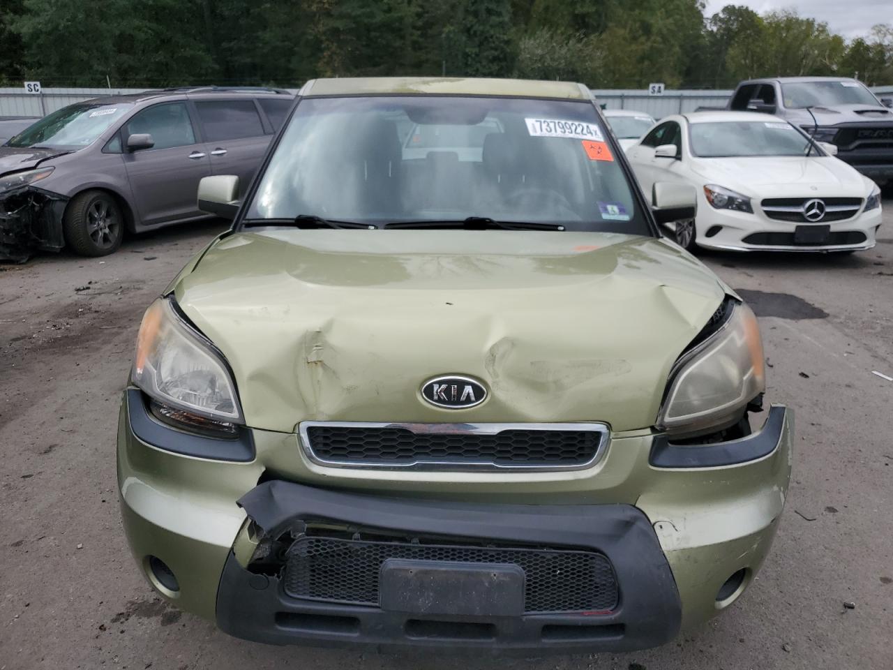 2011 KIA Soul VIN KNDJT2A28B7219354 Copart auction photo, front end / rear end damage thumbnail 5