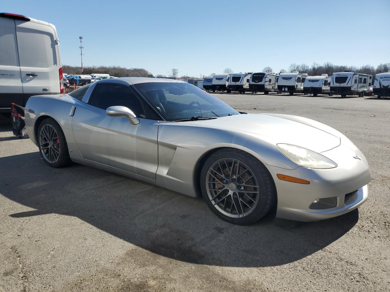 2006 Chevrolet Corvette VIN 1G1YY25U565106855 Copart auction photo, rear end / mechanical damage thumbnail 4