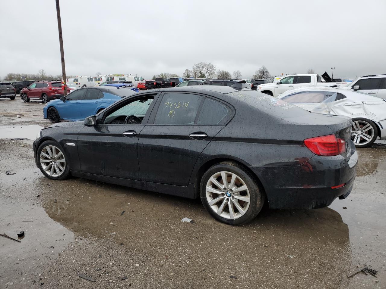 2011 BMW 5er VIN WBAFR1C52BC745814 Copart auction photo, front end / water/flood damage thumbnail 2