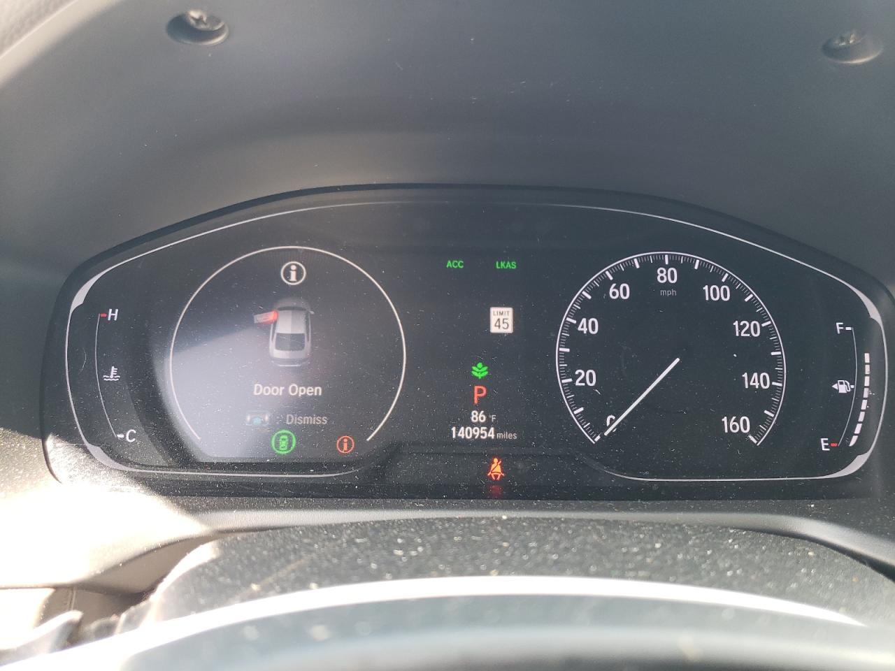 2019 Honda Accord VIN 1HGCV1F59KA077195 Copart auction photo, rear end damage thumbnail 9