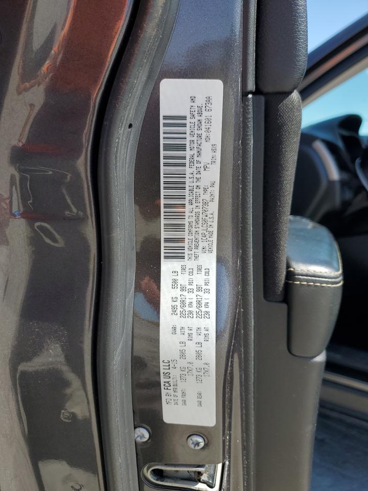 2015 Jeep Grand Cherokee VIN 1C4PJLCS0FW707387 Copart auction photo, front end / rear end damage thumbnail 13