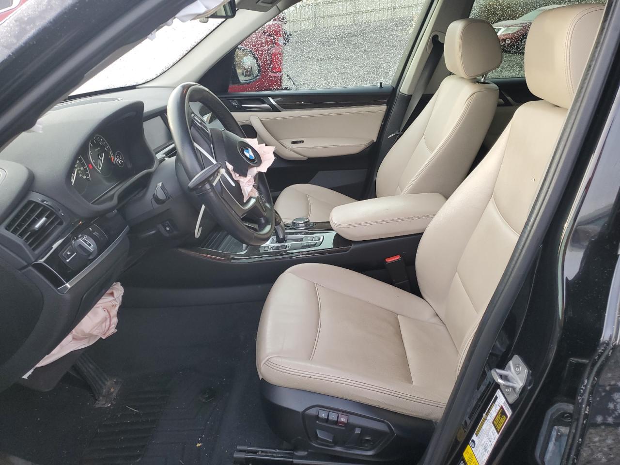 2016 BMW X3 VIN 5UXWX9C59G0D73230 Copart auction photo, front end / side damage thumbnail 7