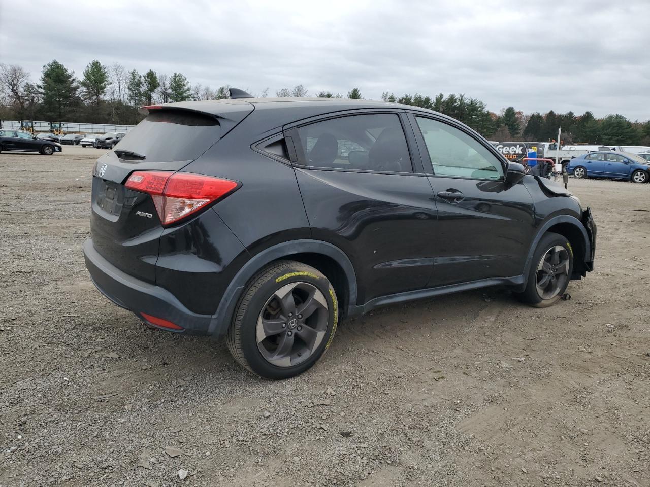 2018 Honda HR-V VIN 3CZRU6H54JM702300 Copart auction photo, front end / undercarriage damage thumbnail 3