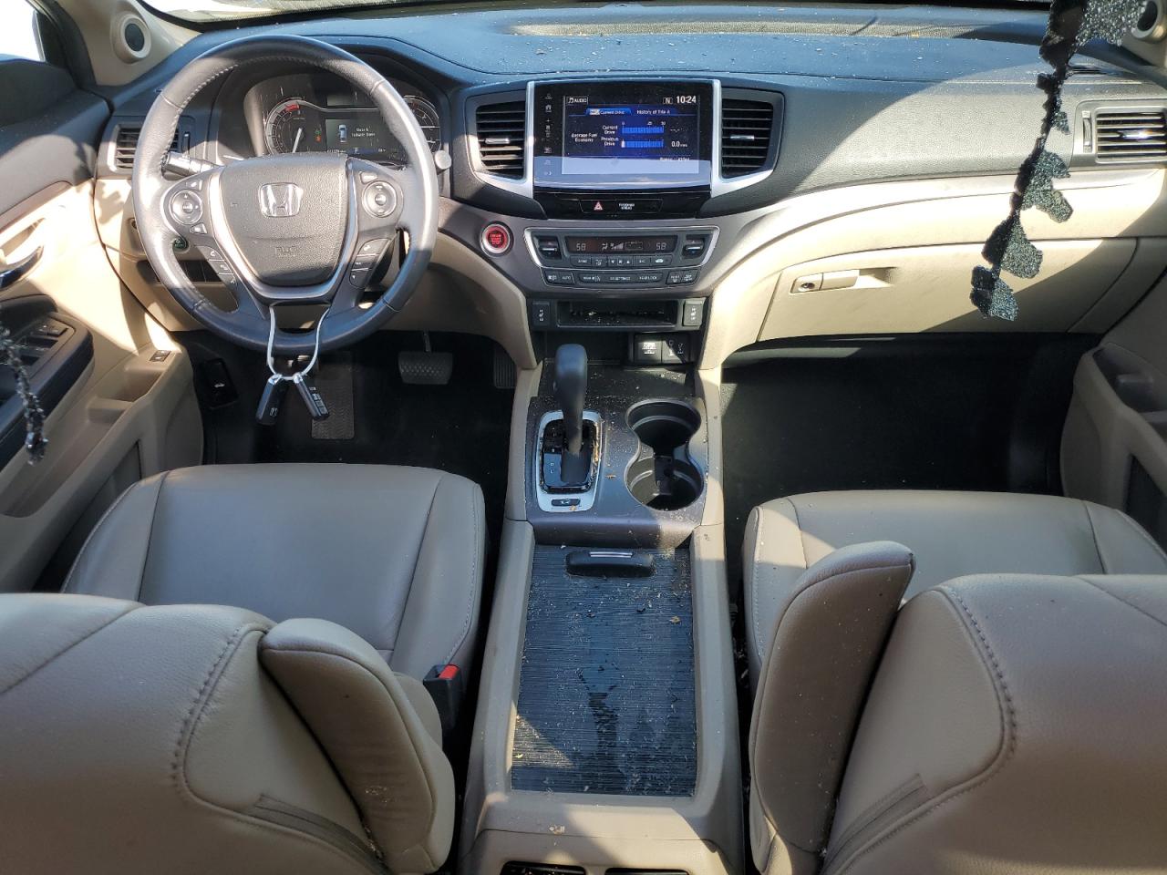 2017 Honda Pilot VIN 5FNYF6H52HB035592 Copart auction photo, top/roof damage thumbnail 8