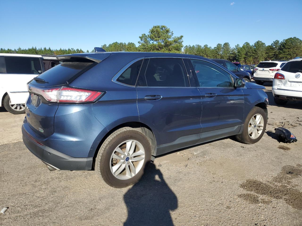 2018 Ford Edge VIN 2FMPK3J9XJBB56095 Copart auction photo, front end damage thumbnail 3