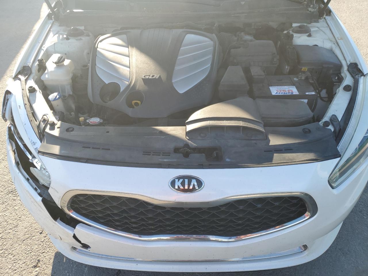 2014 KIA Cadenza VIN KNALN4D7XE5166949 Copart auction photo, front end damage thumbnail 11