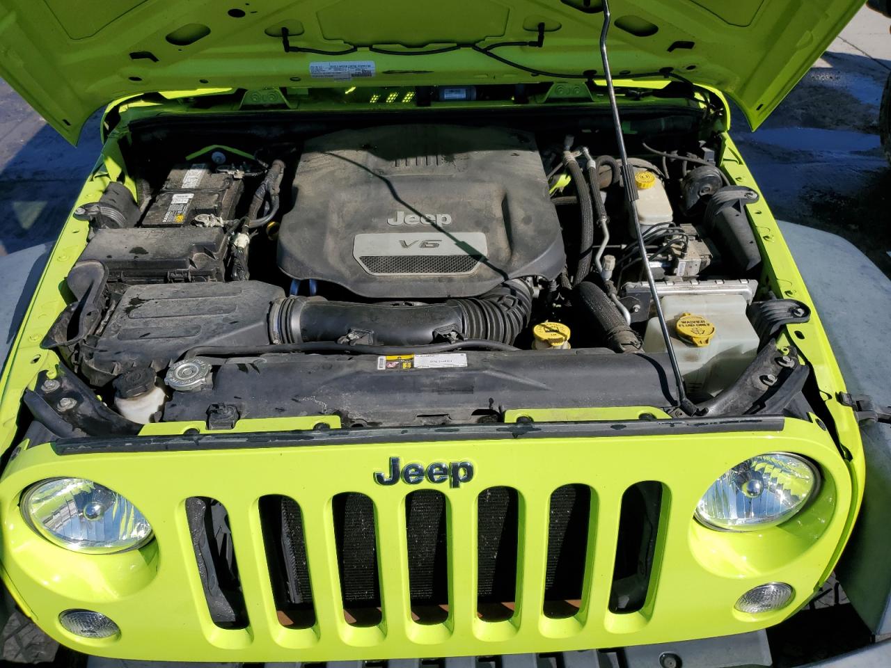 2016 Jeep Wrangler VIN 1C4BJWDG4GL334721 Copart auction photo, side / hail damage thumbnail 12