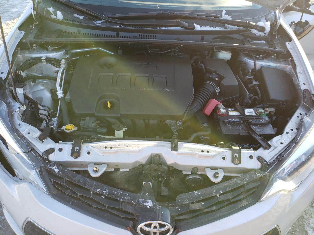 2016 Toyota Corolla VIN 2T1BURHE4GC734075 Copart auction photo, side / front end damage thumbnail 12
