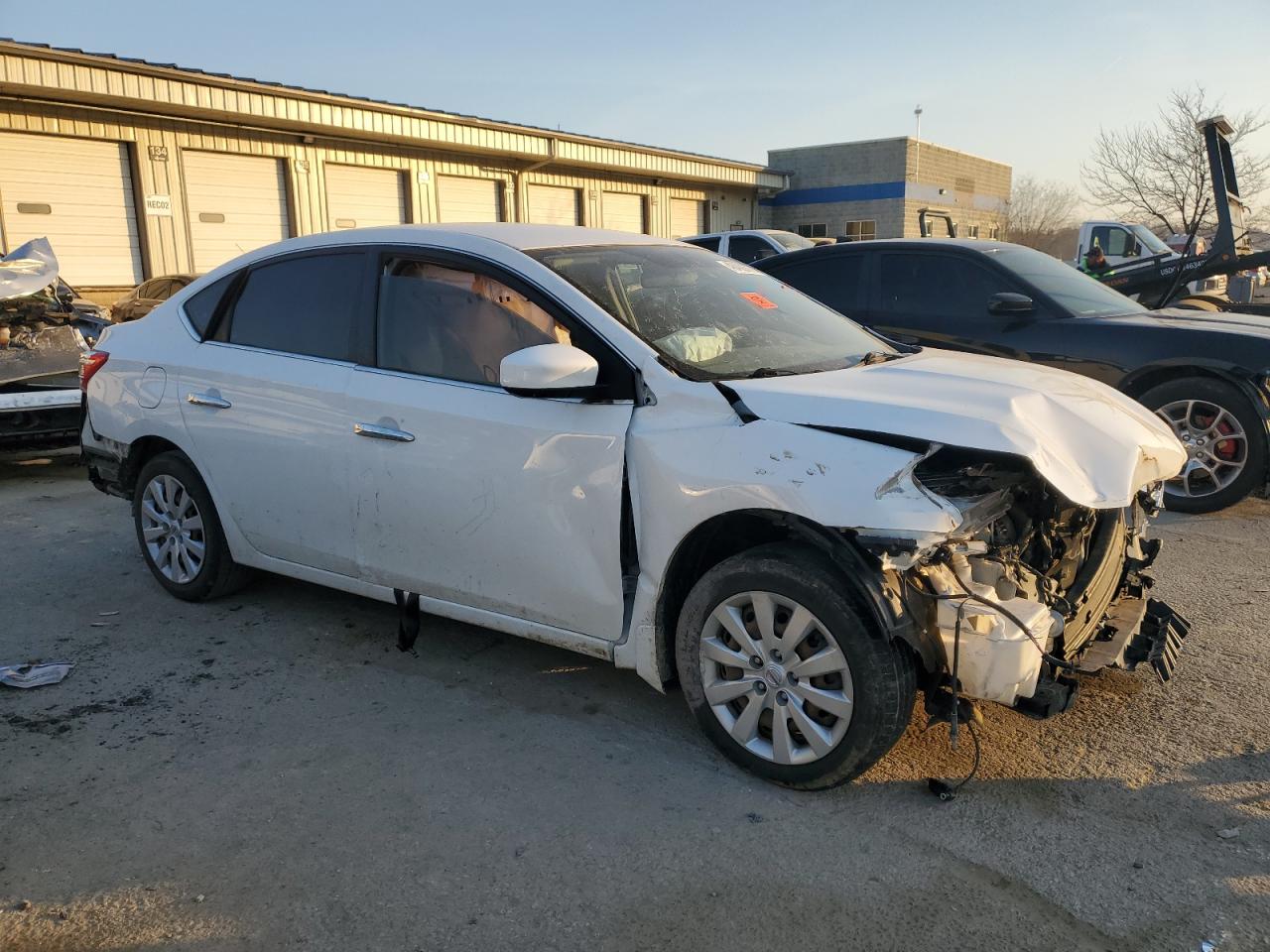 2019 Nissan Sentra VIN 3N1AB7AP5KY447017 Copart auction photo, front end / rear end damage thumbnail 4