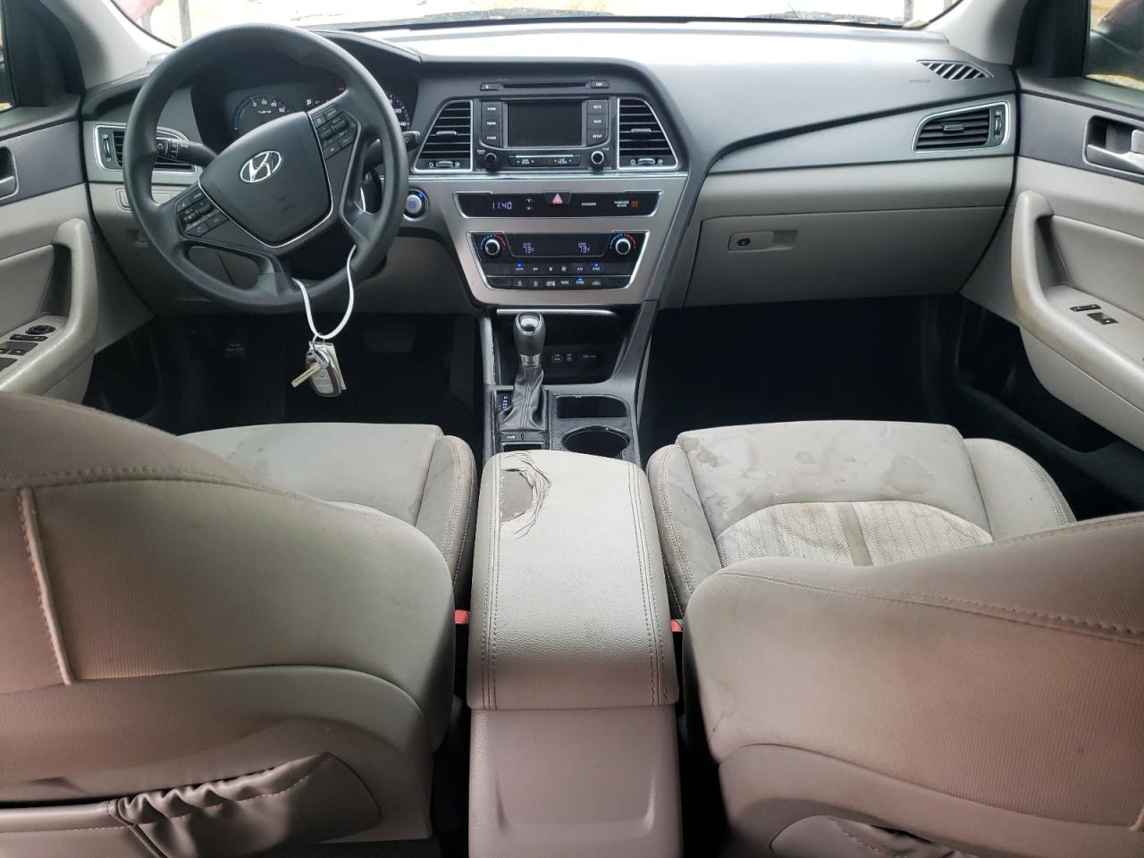 2016 Hyundai Sonata VIN KMHE24L11GA027834 Copart auction photo, side damage thumbnail 8