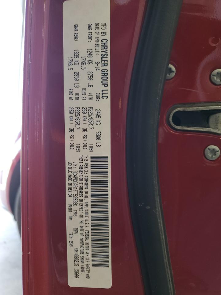 2015 Dodge Journey VIN 3C4PDCAB1FT525391 Copart auction photo, front end damage thumbnail 15