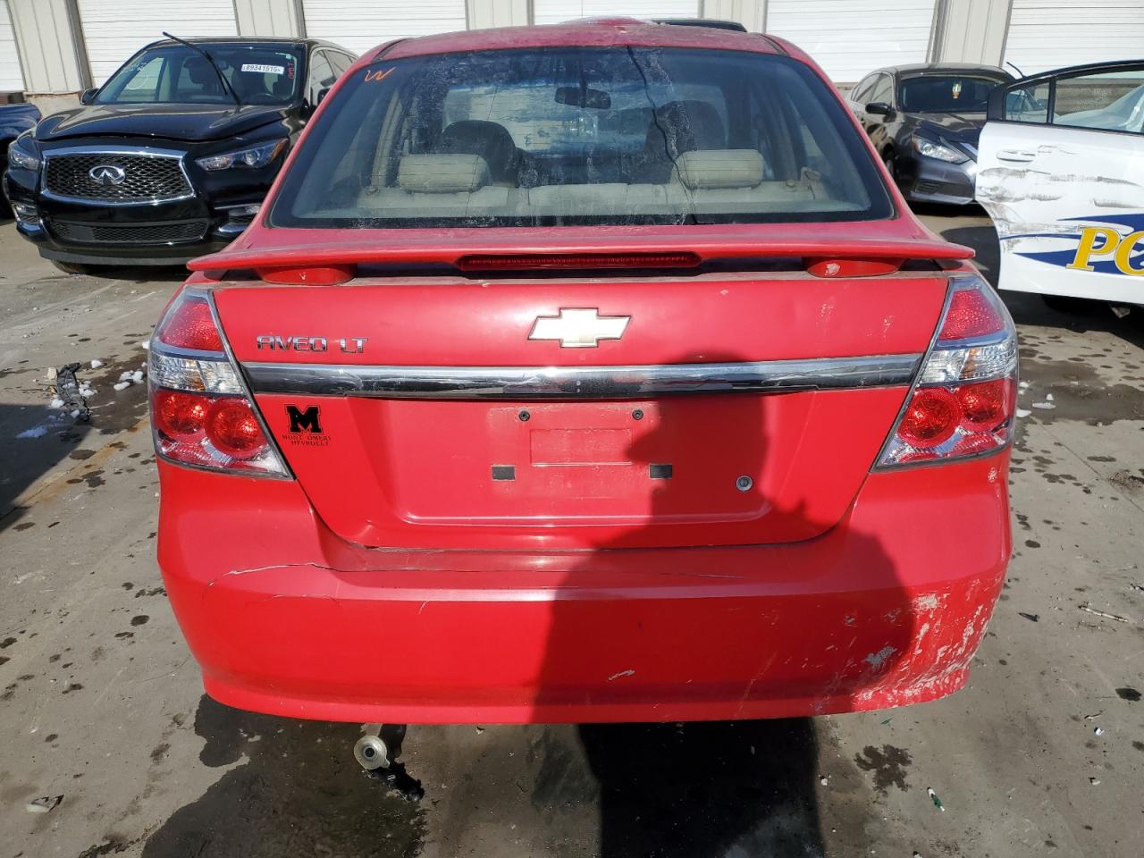 2009 Chevrolet Aveo VIN KL1TG56E89B326212 Copart auction photo, all over damage thumbnail 6