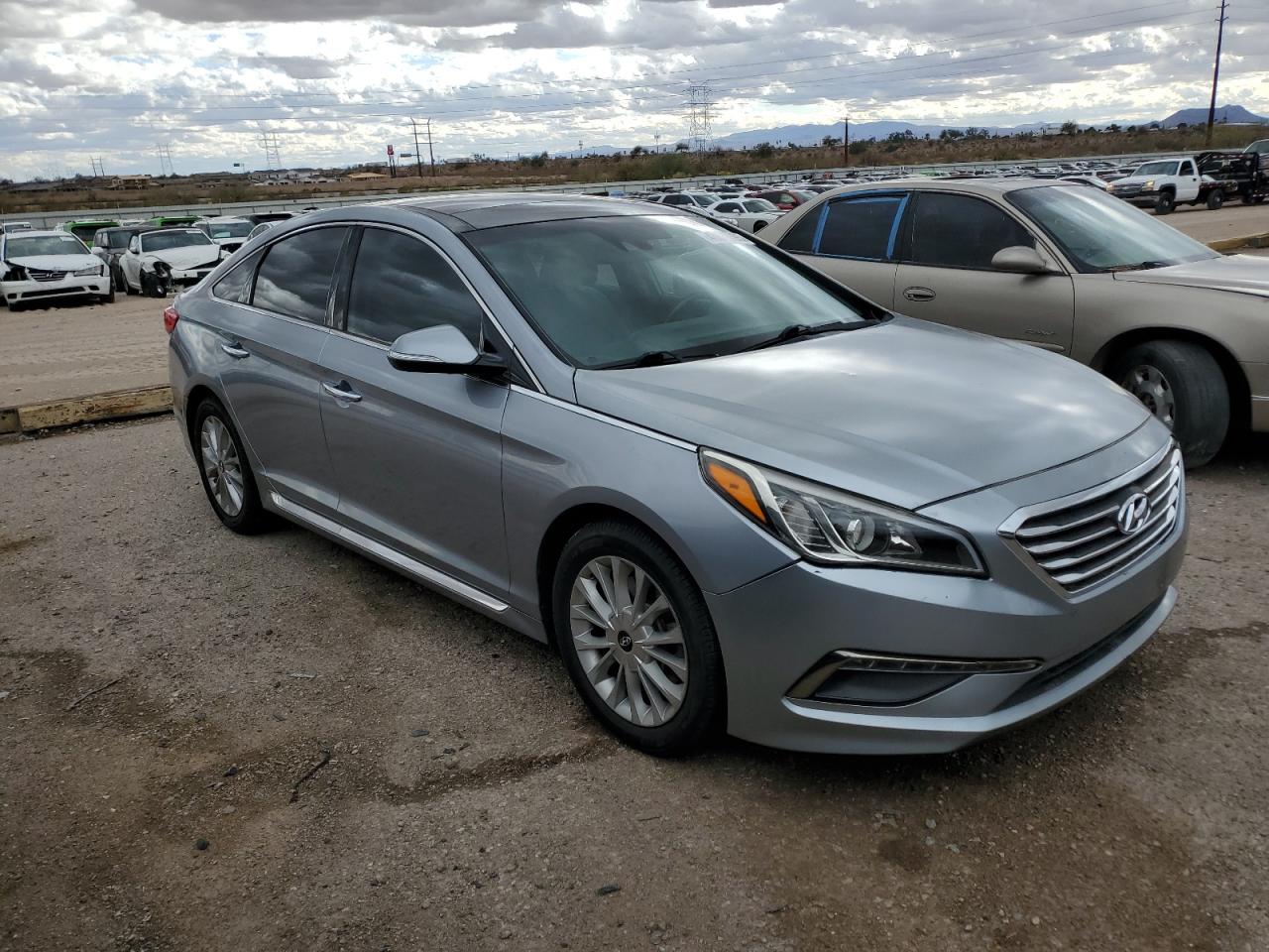 2015 Hyundai Sonata VIN 5NPE34AF8FH016143 Copart auction photo, mechanical damage thumbnail 4