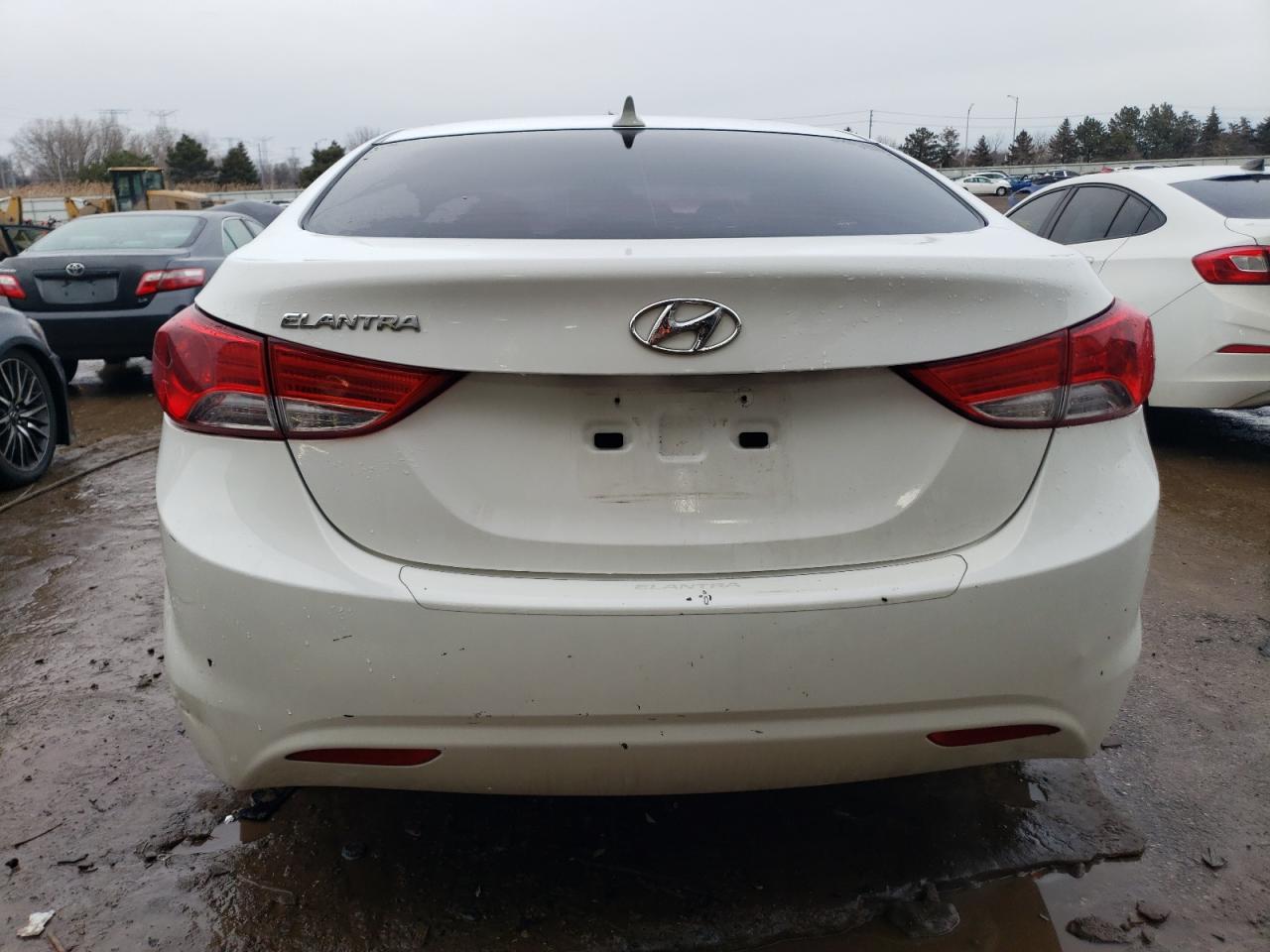 2013 Hyundai Elantra VIN 5NPDH4AE8DH170255 Copart auction photo, rear end damage thumbnail 6