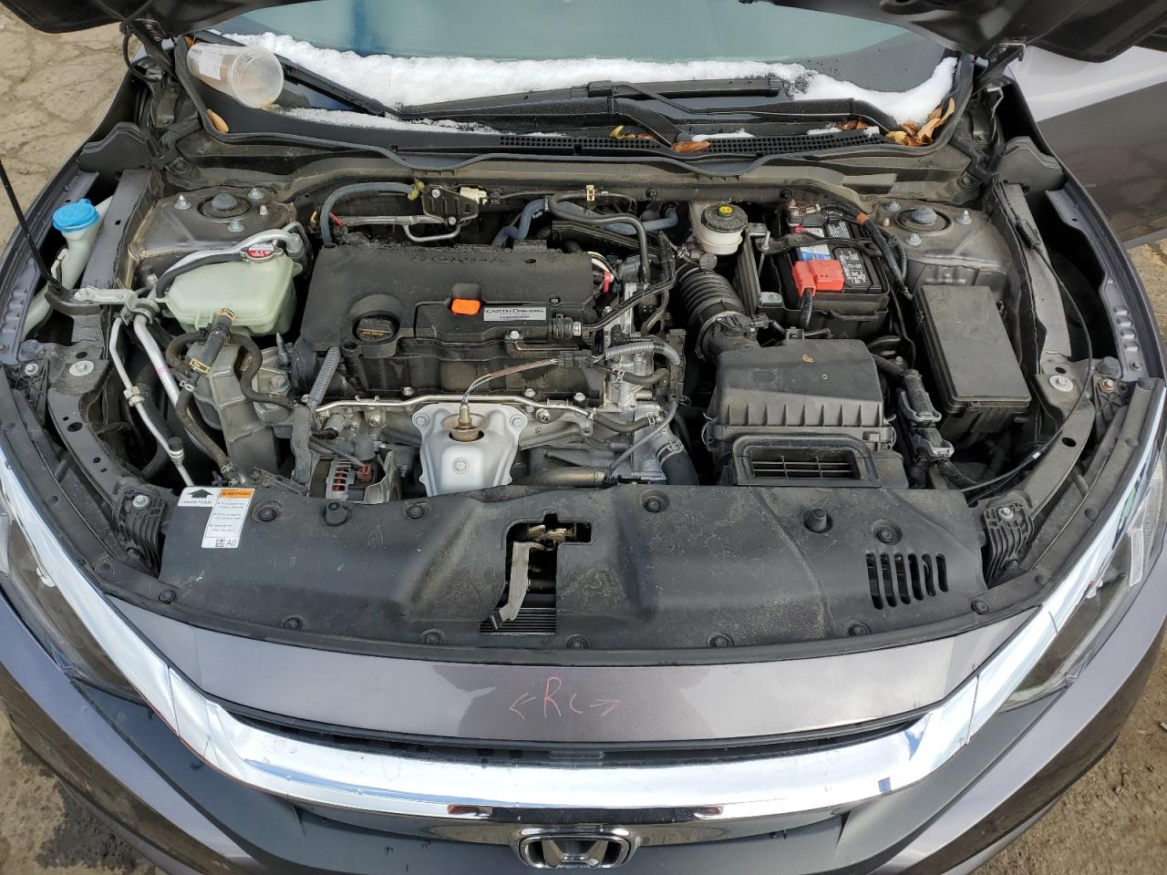 2017 Honda Civic VIN 19XFC2E50HE062163 Copart auction photo, rear end damage thumbnail 11