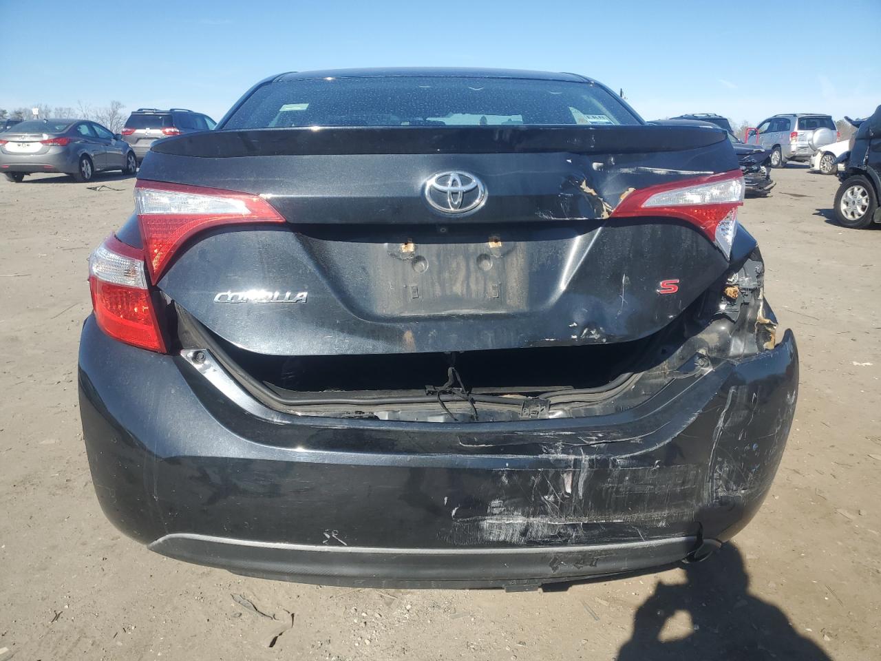 2015 Toyota Corolla VIN 2T1BURHE2FC232129 Copart auction photo, rear end / front end damage thumbnail 6