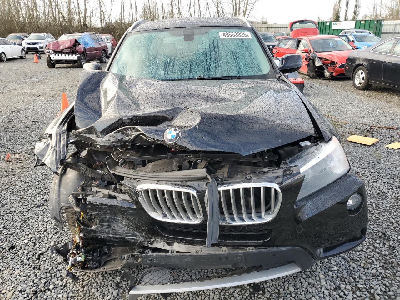 2014 BMW X3 VIN 5UXWX9C51E0D33074 Copart auction photo, front end damage thumbnail 5