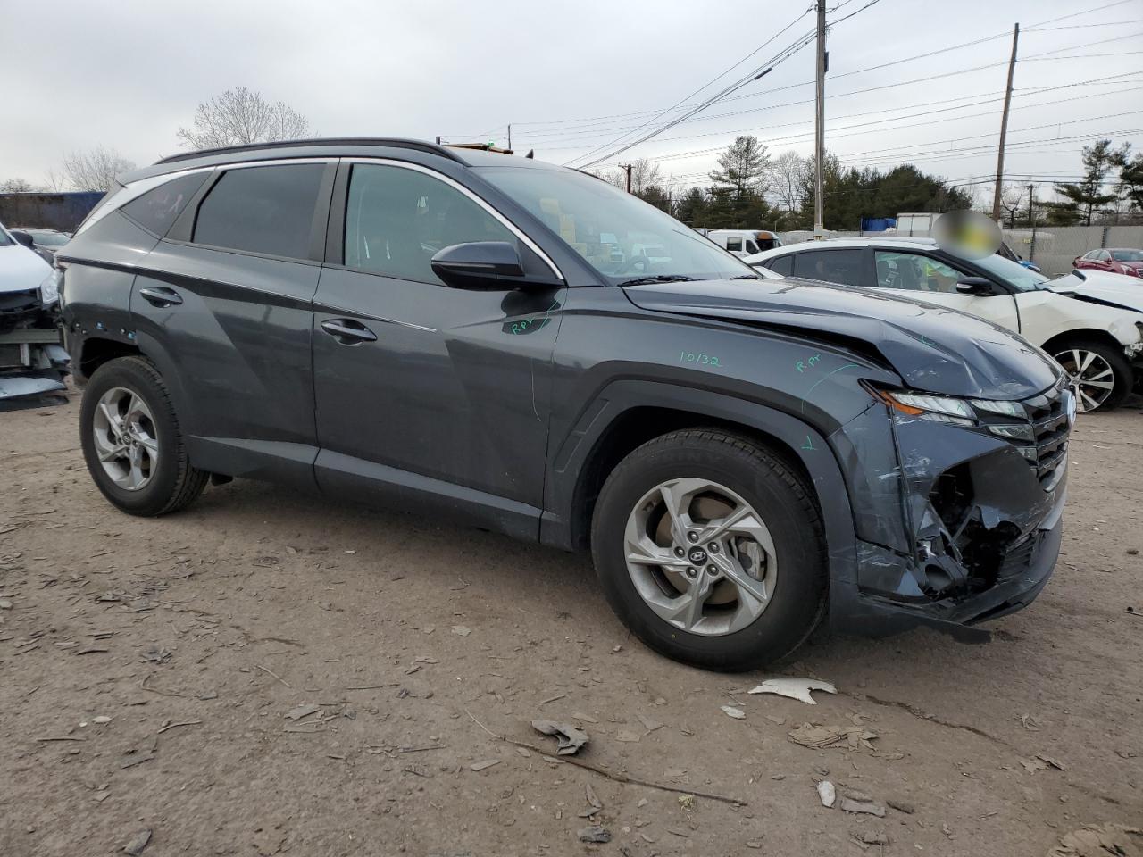2022 Hyundai Tucson VIN 5NMJB3AE2NH028545 Copart auction photo, rear end / front end damage thumbnail 4