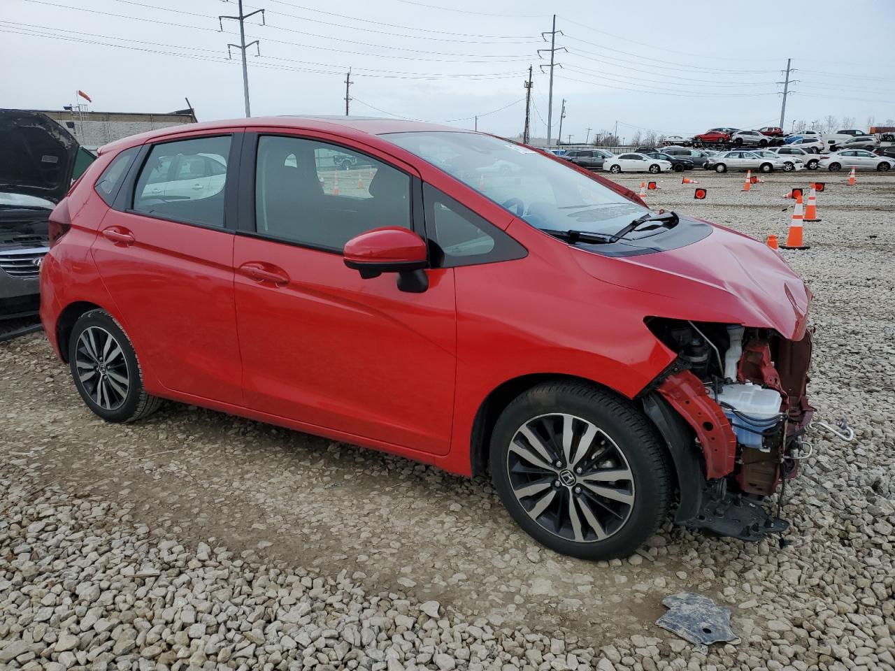 2020 Honda Fit VIN 3HGGK5H83LM715616 Copart auction photo, front end damage thumbnail 4