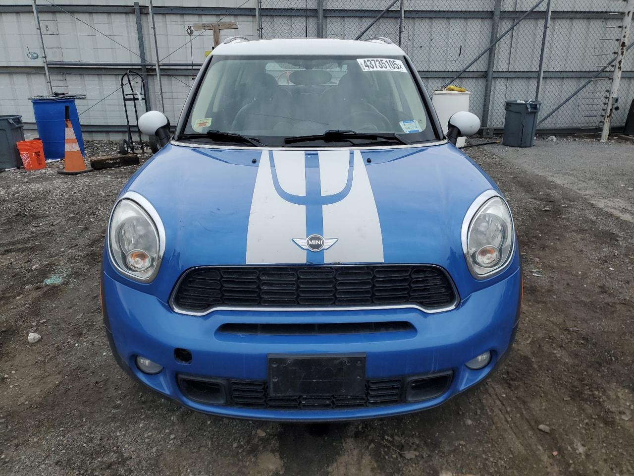 2012 MINI Cooper VIN WMWZC5C57CWL62540 Copart auction photo, mechanical damage thumbnail 5