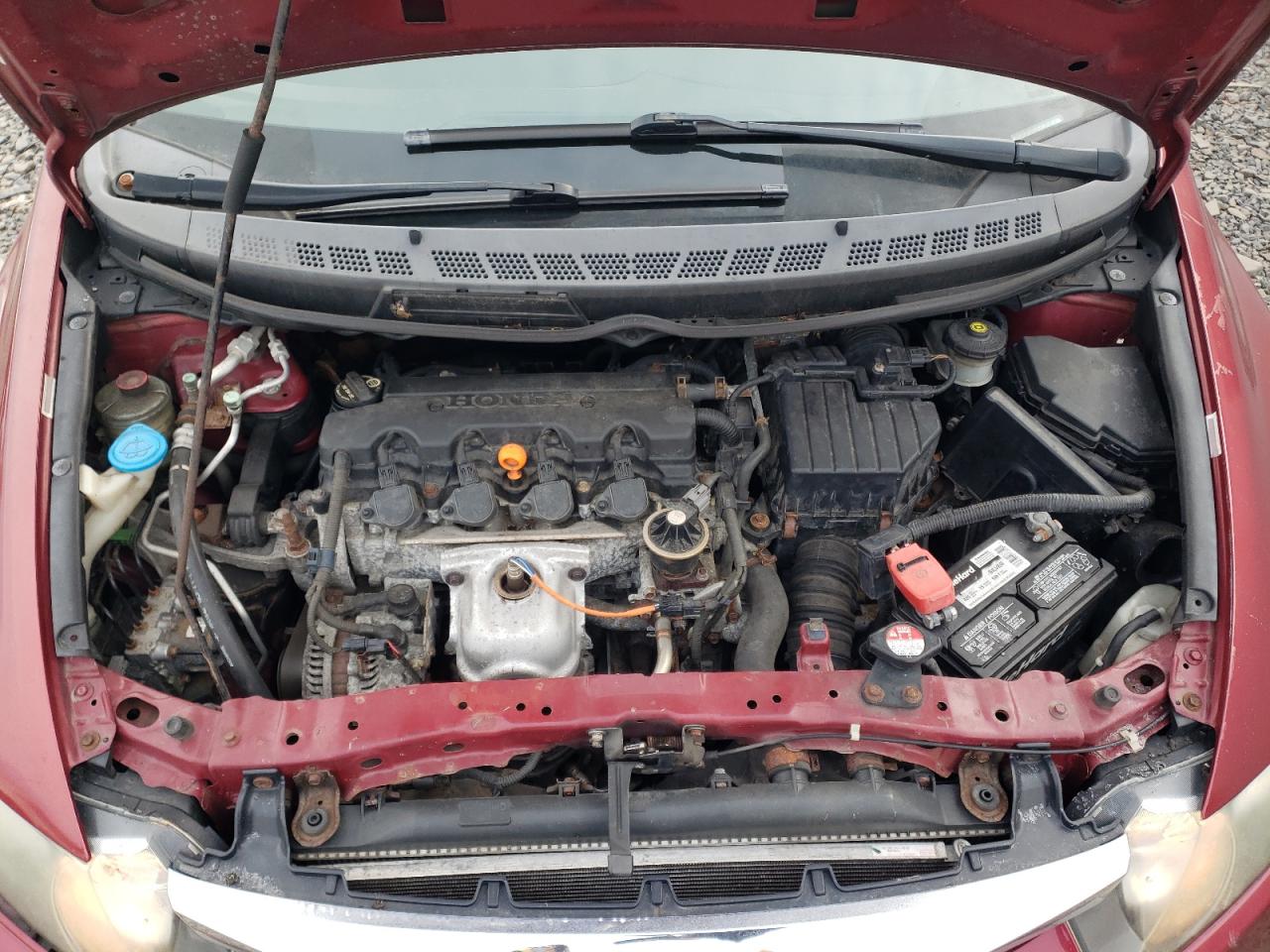 2009 Honda Civic VIN 2HGFA16579H341521 Copart auction photo, front end / side damage thumbnail 11