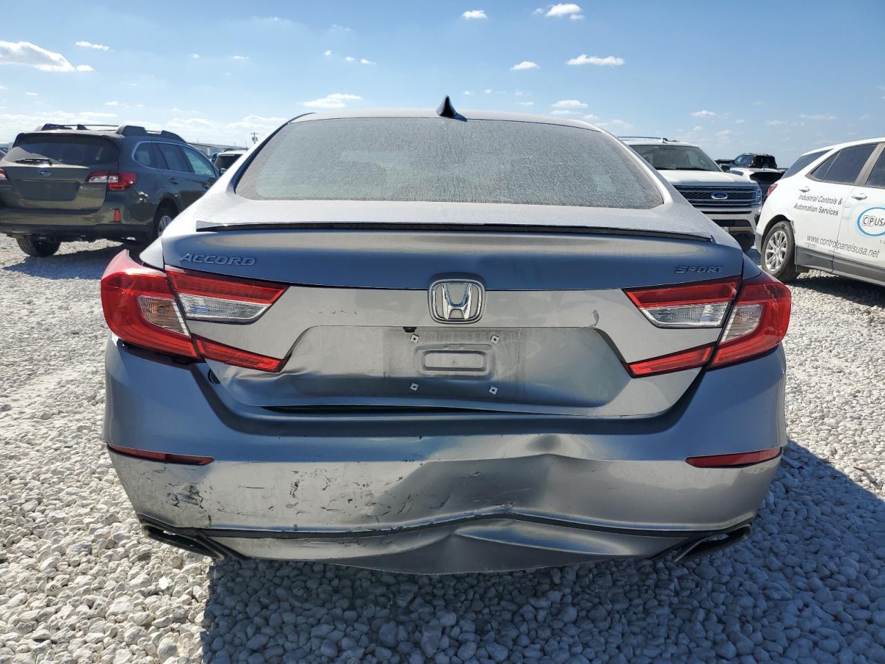 2021 Honda Accord VIN 1HGCV1F33MA087271 Copart auction photo, front end / rear end damage thumbnail 6