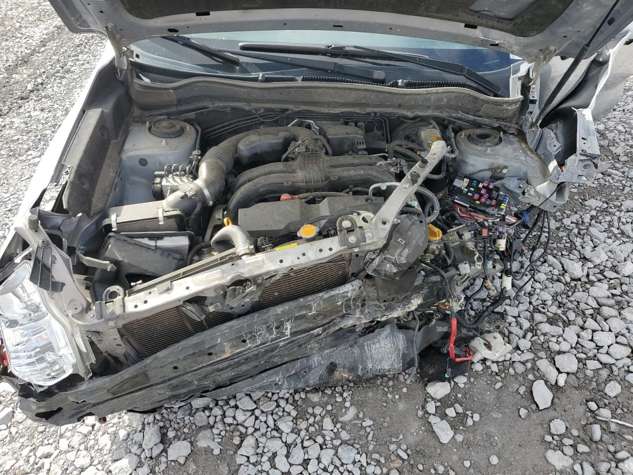 2014 Subaru Forester VIN JF2SJAJC7EH411118 Copart auction photo, front end / all over damage thumbnail 13