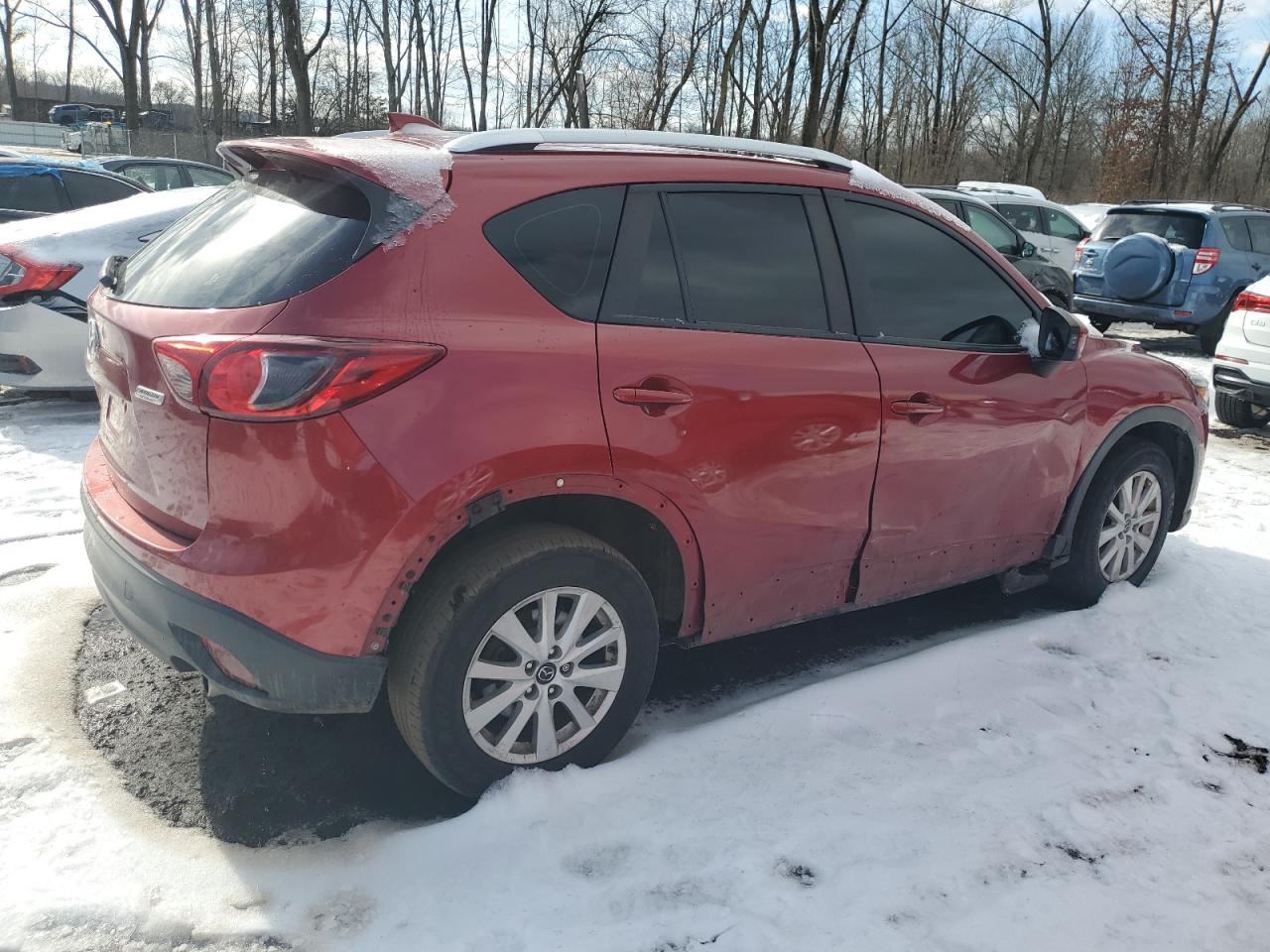 2013 Mazda CX-5 VIN JM3KE4BE4D0120911 Copart auction photo, side damage thumbnail 3