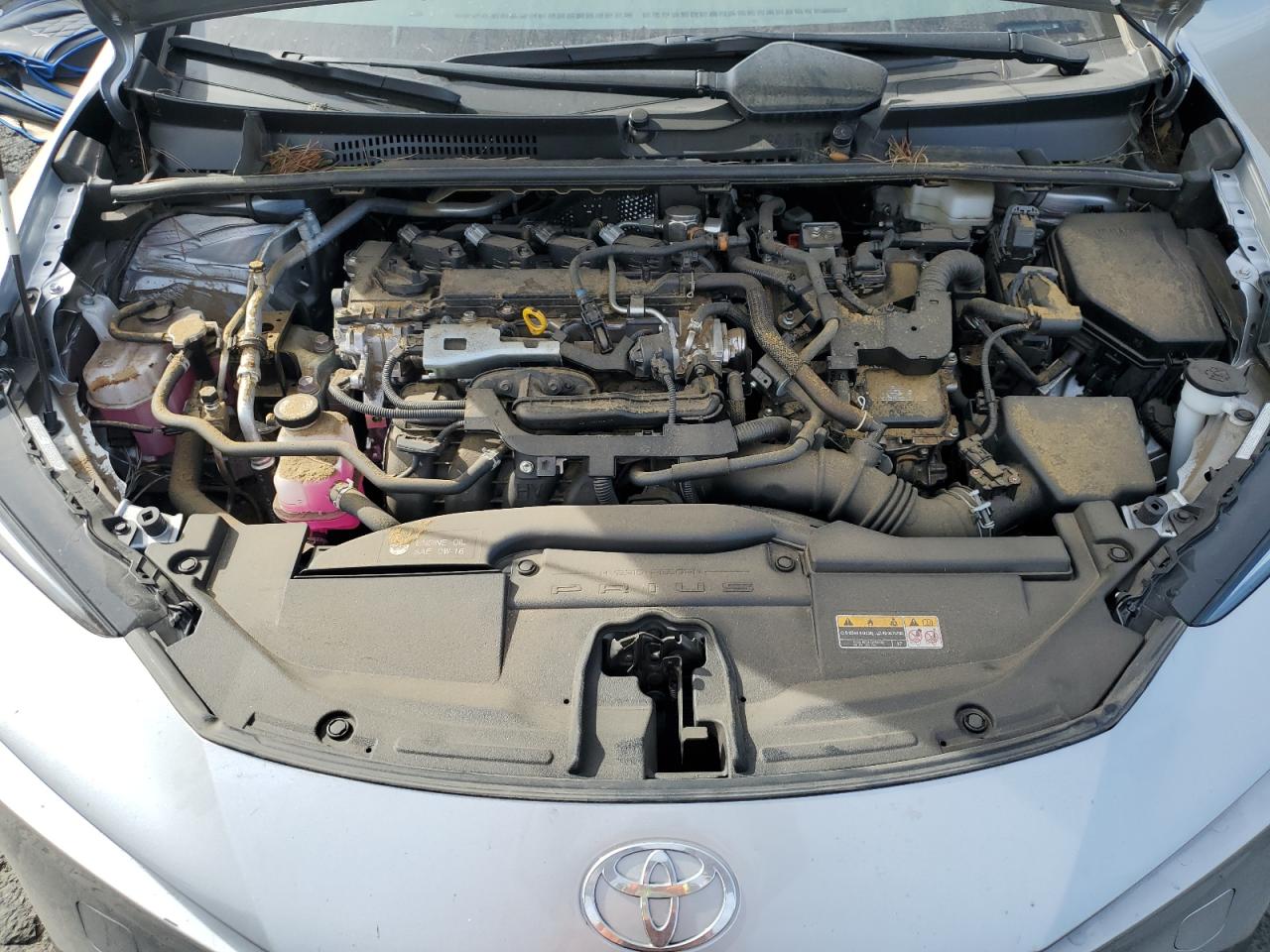 2024 Toyota Prius VIN JTDACAAU2R3021611 Copart auction photo, burn - engine damage thumbnail 11