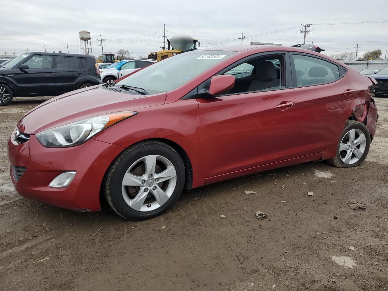 2013 Hyundai Elantra VIN 5NPDH4AE5DH451624