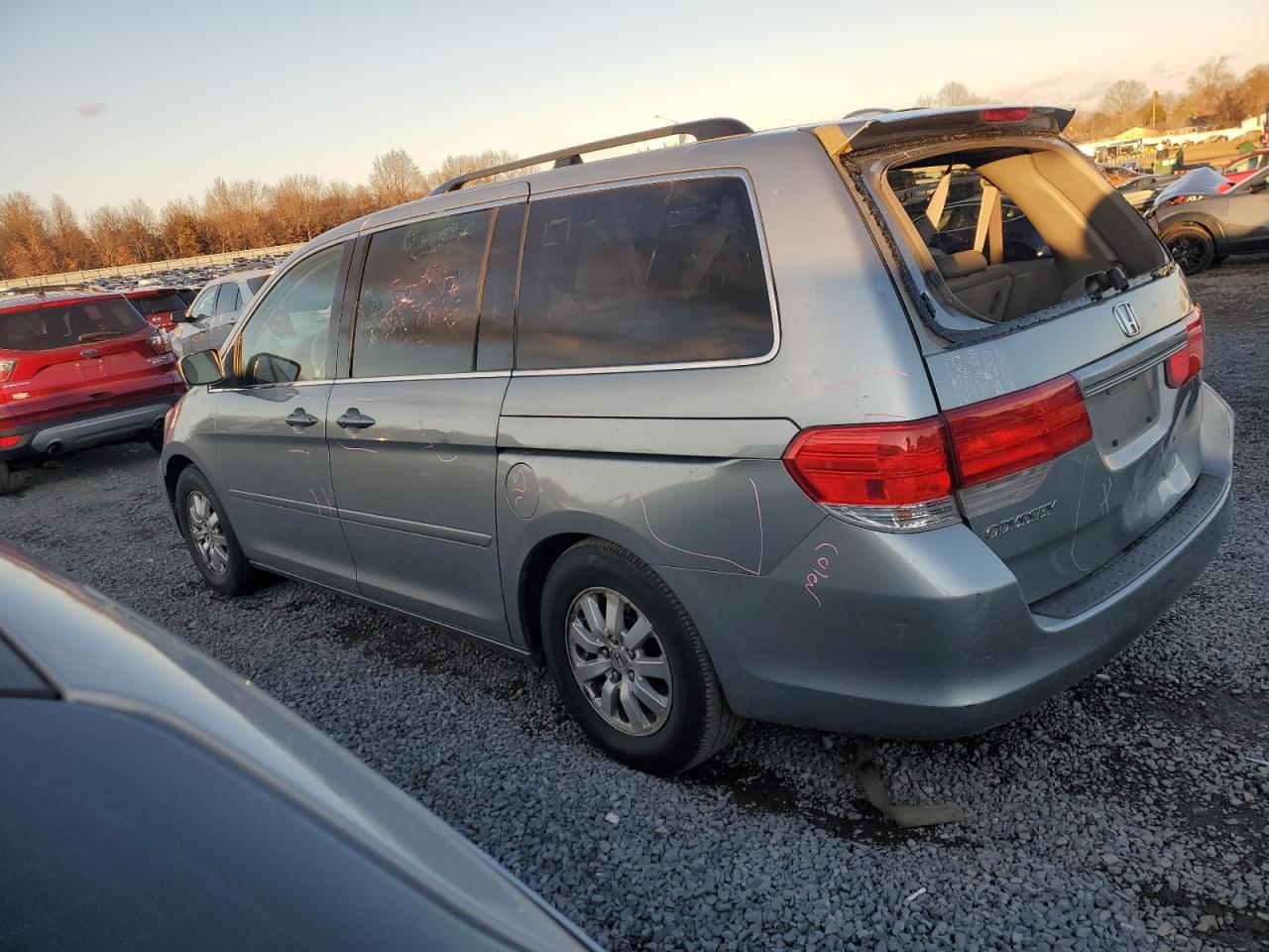 2010 Honda Odyssey VIN 5FNRL3H79AB085313 Copart auction photo, front end / rear end damage thumbnail 2