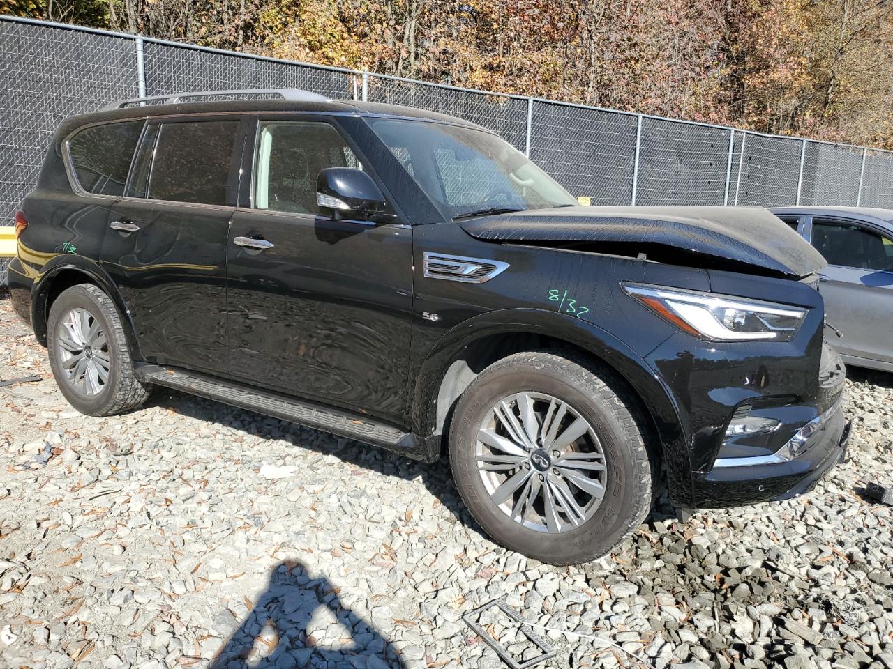 2018 Infiniti QX80 VIN JN8AZ2NE5J9194407 Copart auction photo, front end damage thumbnail 4